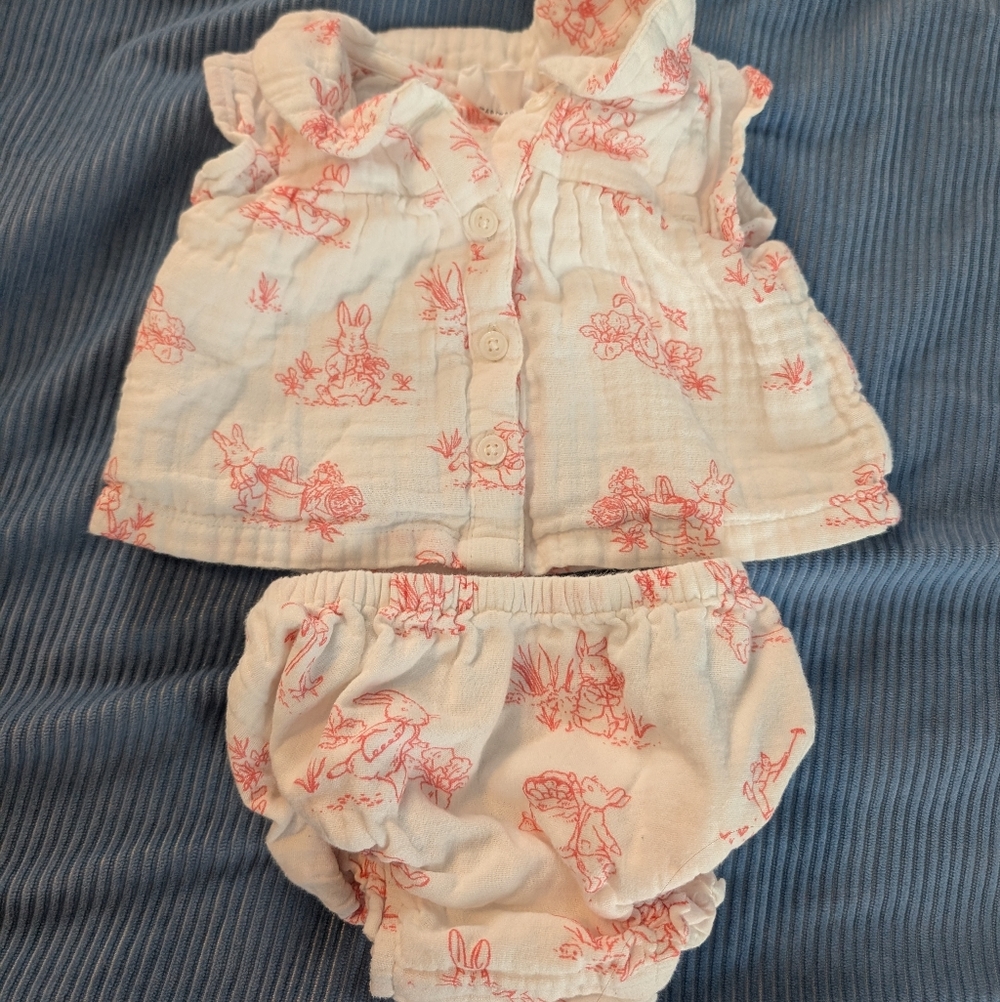 GAP Easter Peter Rabbit Tank And Diaper Cover Set